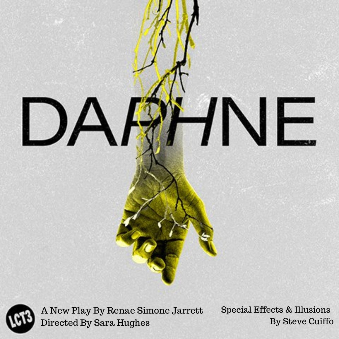 Promotional artwork for Daphne at LCT3, featuring special effects and illusions by Steve Cuiffo.